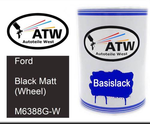 Ford, Black Matt (Wheel), M6388G-W: 500ml Lackdose, von ATW Autoteile West.